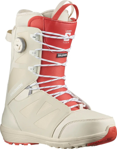 SALOMON LAUNCH LACE SJ BOA Boot bleached sand/almond milk/aurora red